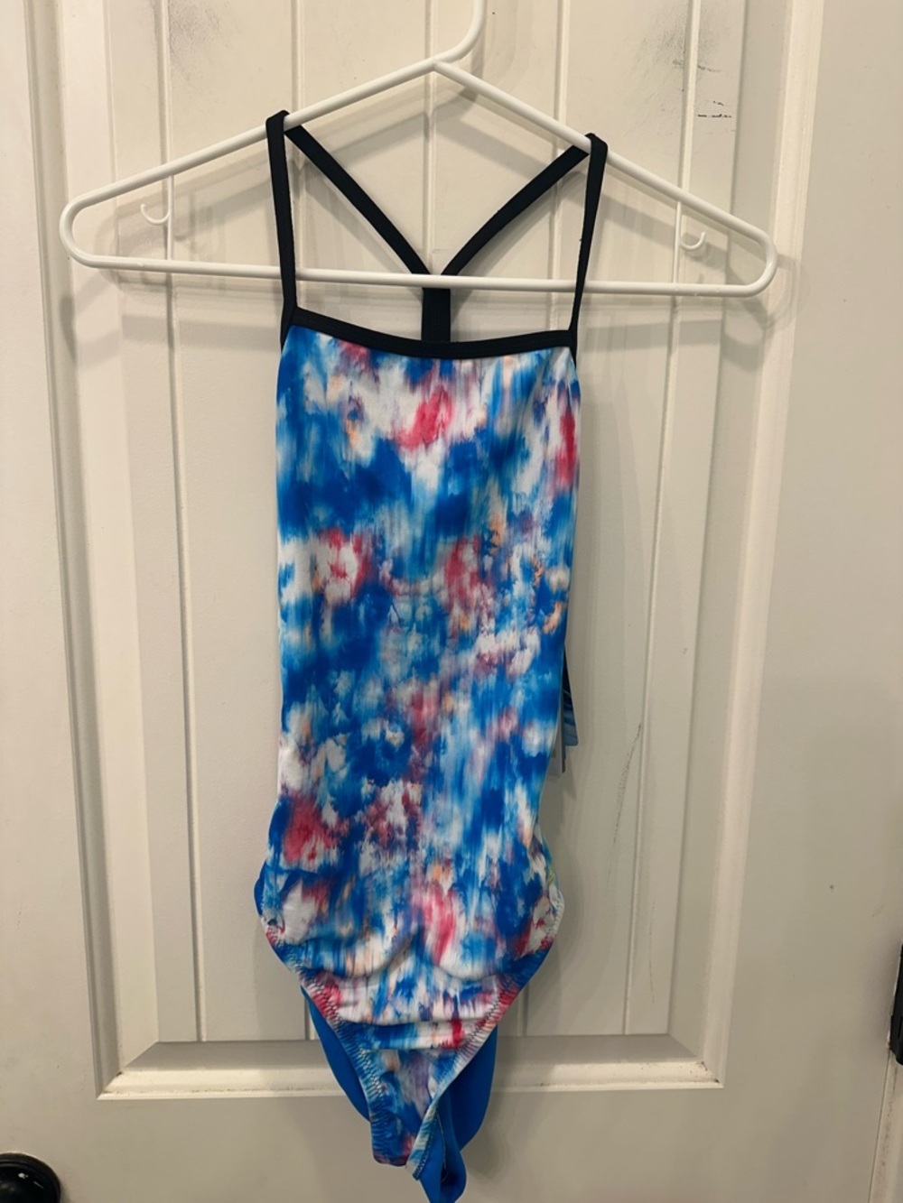 Speedo Endurance Lite One Piece Swimsuit NWT Size 30 US 4 Blue Pink